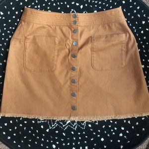 Madewell High Waist Snap Skirt